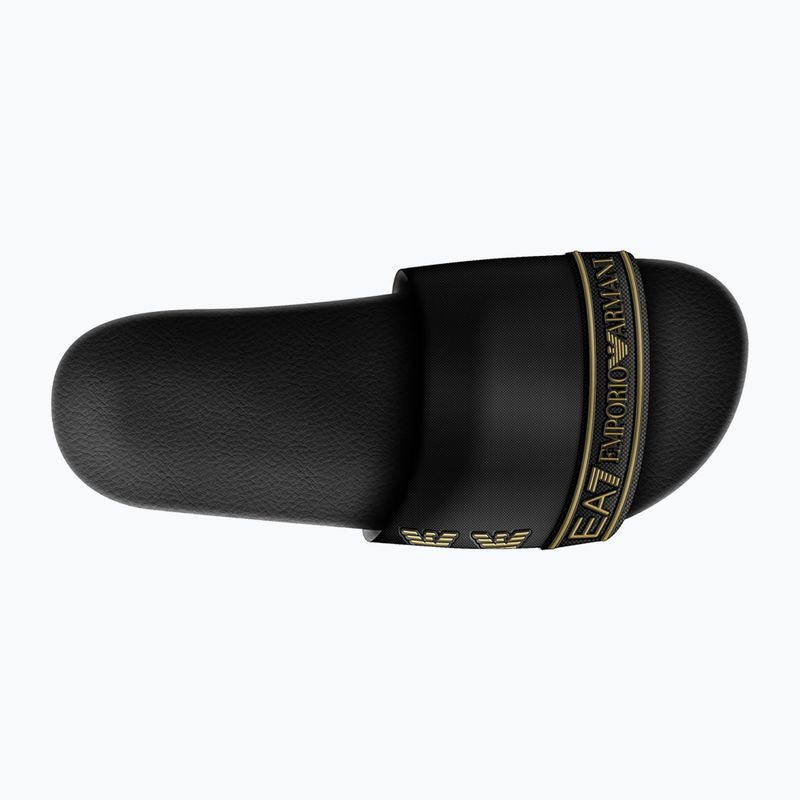 Nazouváky EA7 Emporio Armani Water Sports Tape full black/gold 9