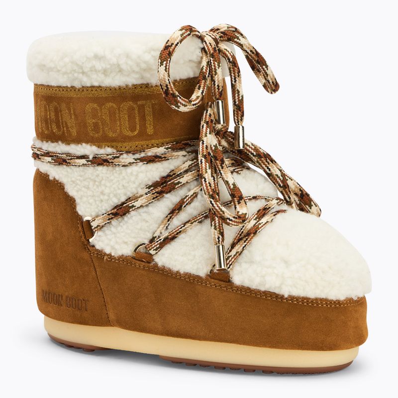Dámské sněhule Moon Boot Icon Low Shearling whisky/off white