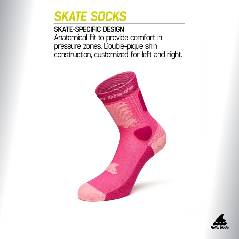 Ponožky Rollerblade Skate pink 2