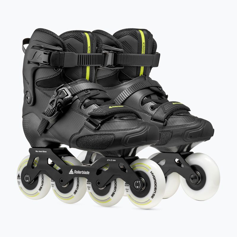 Pánské kolečkové brusle Rollerblade Crossfire LX black/lime 4