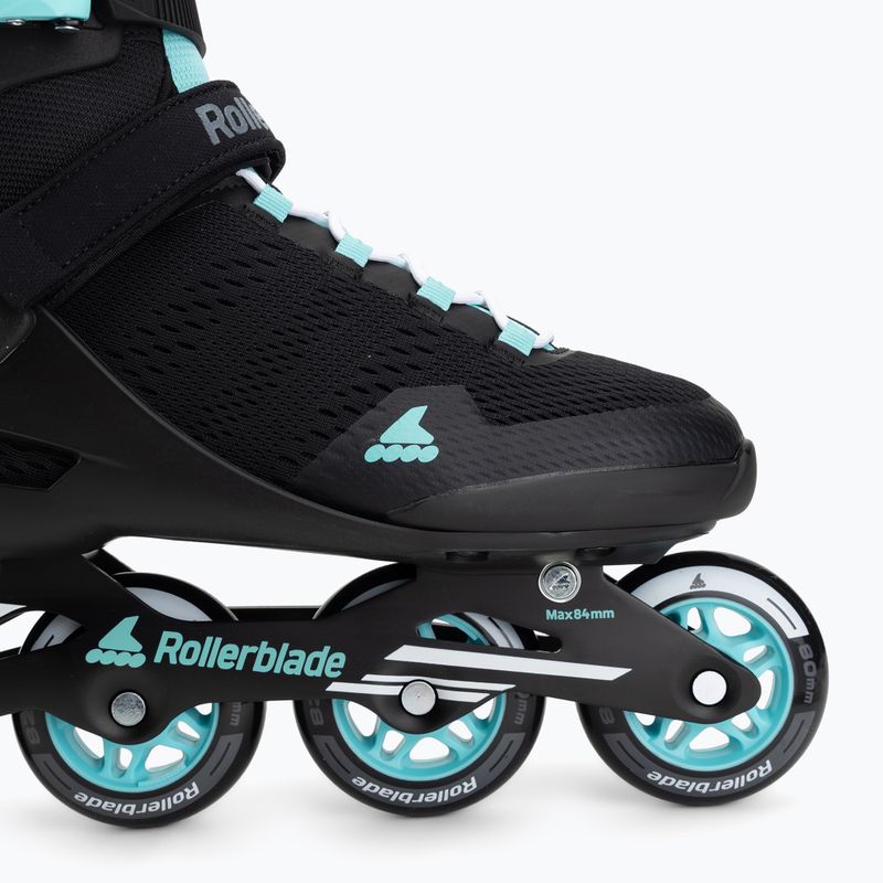 Dámské kolečkové brusle Rollerblade Sirio 80 W black/teal blue 7