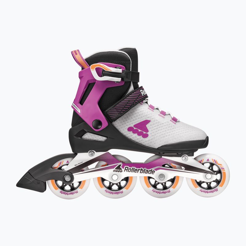 Dámské kolečkové brusle Rollerblade Macroblade 84 W light grey/violet/orange 2