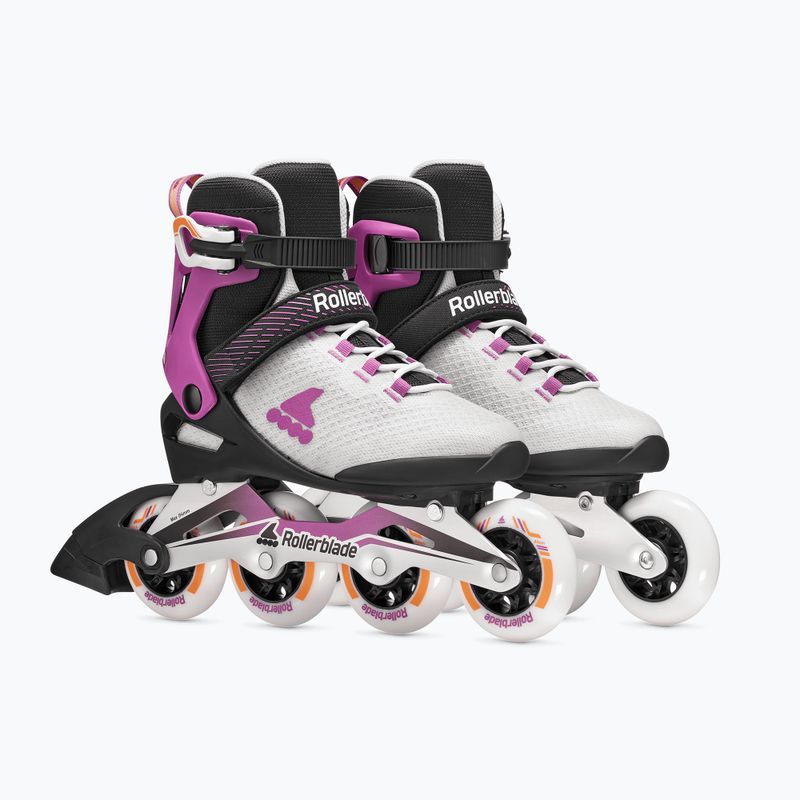 Dámské kolečkové brusle Rollerblade Macroblade 84 W light grey/violet/orange 4