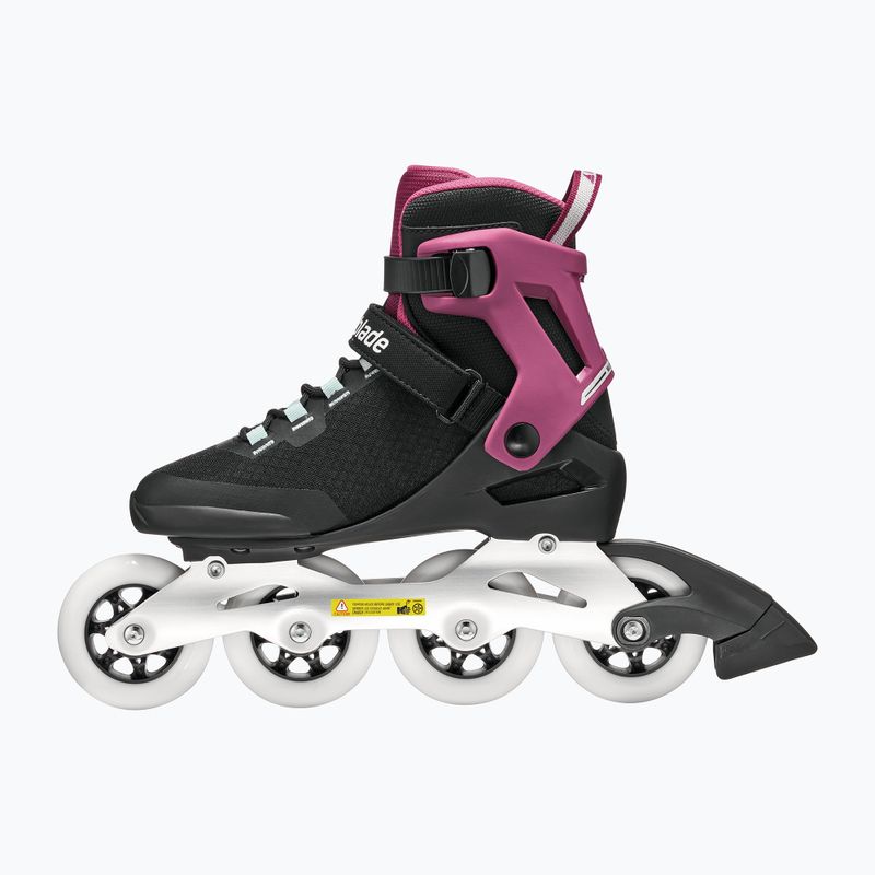Dámské kolečkové brusle Rollerblade Macroblade 84 W black/burgundy/ocean green 3