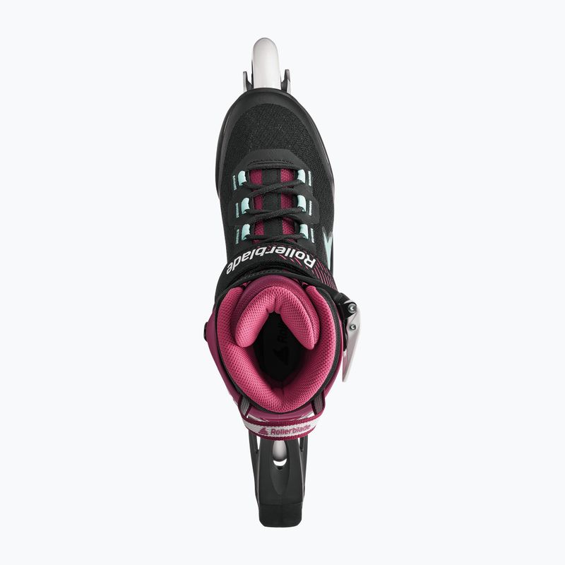 Dámské kolečkové brusle Rollerblade Macroblade 84 W black/burgundy/ocean green 7