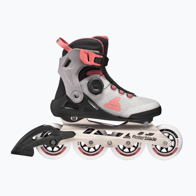 Dámské kolečkové brusle Rollerblade Macroblade 90 Boa W grey/amethyst rose 2