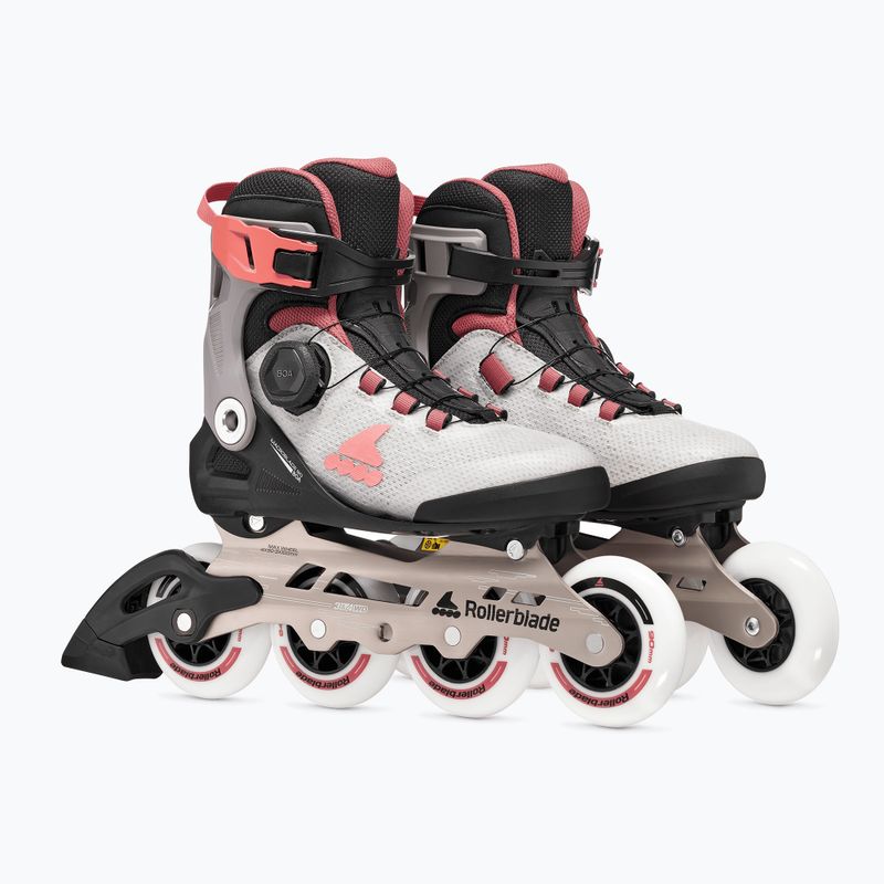 Dámské kolečkové brusle Rollerblade Macroblade 90 Boa W grey/amethyst rose 4