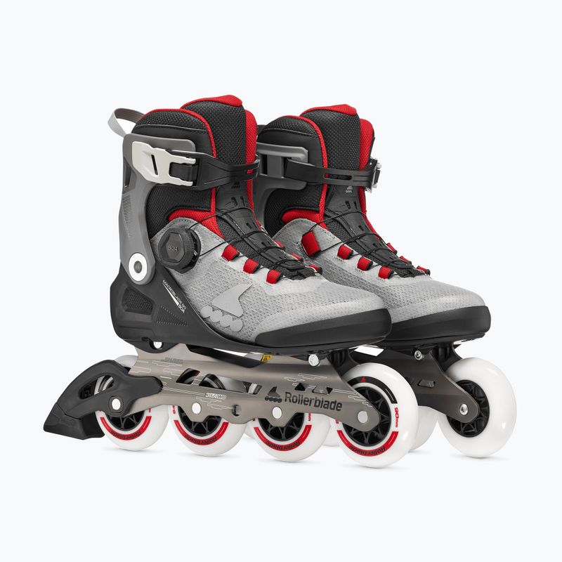Pánské kolečkové brusle Rollerblade Macroblade 90 Boa black/grey/red 4