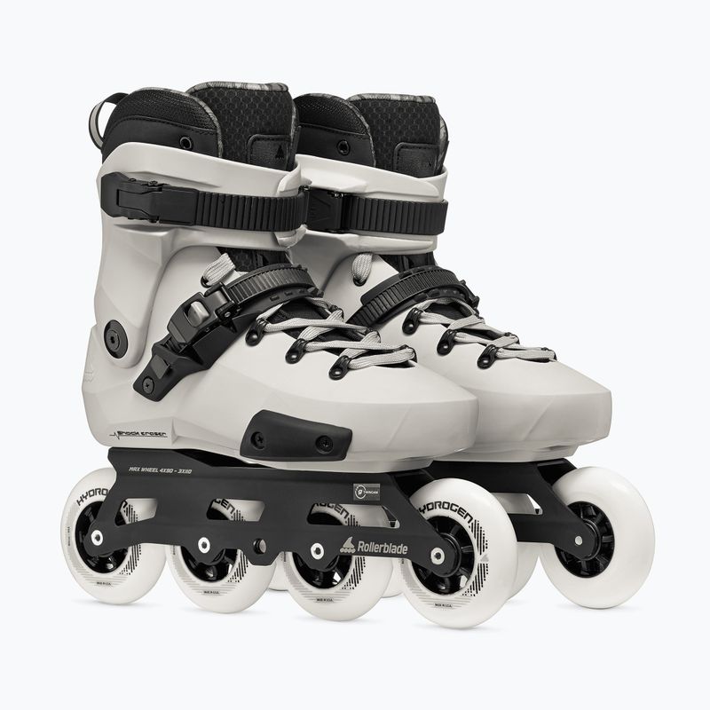 Kolečkové brusle Rollerblade Twister 90R white smoke/black 4