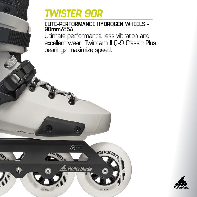 Kolečkové brusle Rollerblade Twister 90R white smoke/black 8