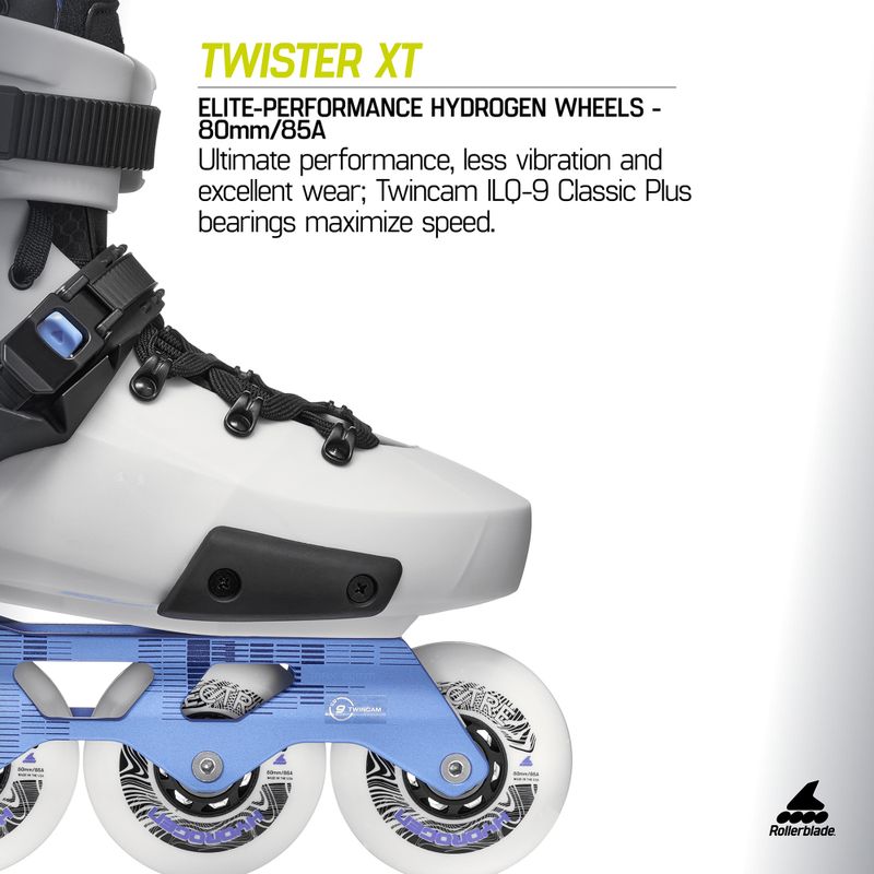 Kolečkové brusle Rollerblade Twister Xt grey pearl/periwinkle 9