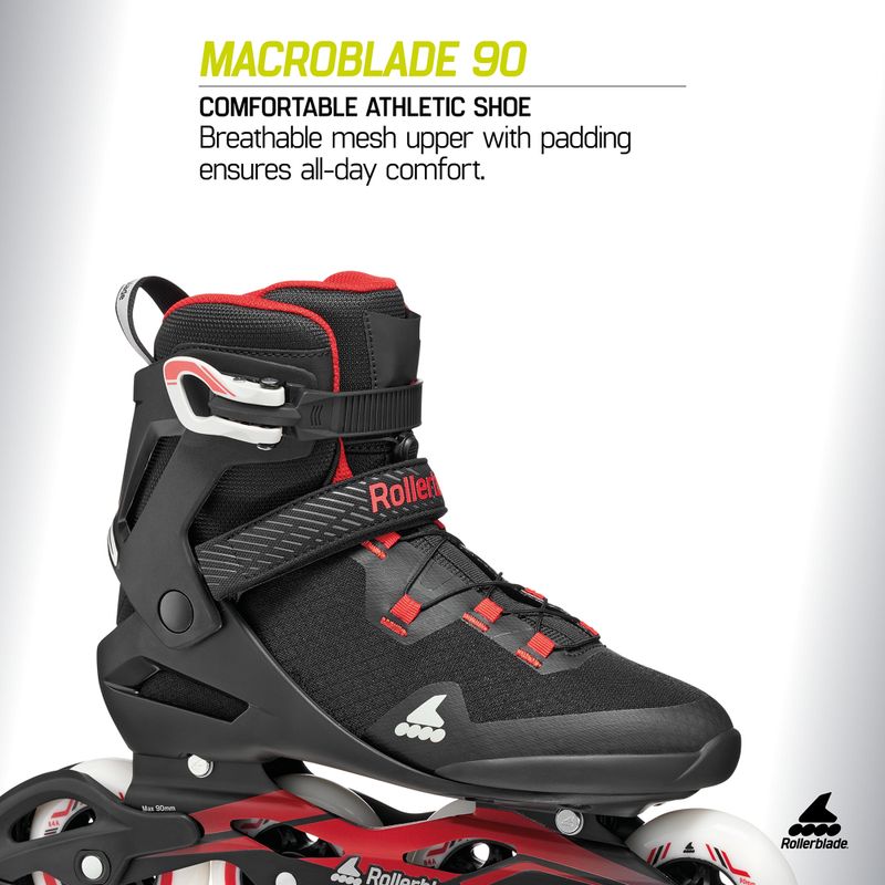 Pánské kolečkové brusle Rollerblade Macroblade 90 black/red 7