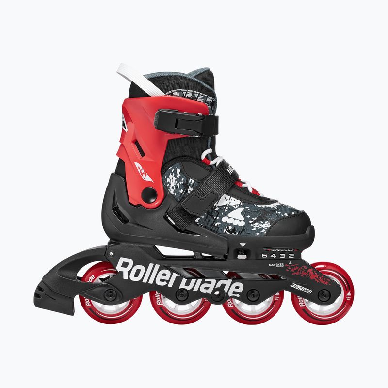 Dětské kolečkové brusle Rollerblade Microblade SL Jr black/red 2