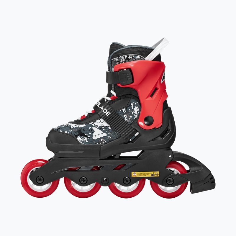 Dětské kolečkové brusle Rollerblade Microblade SL Jr black/red 3
