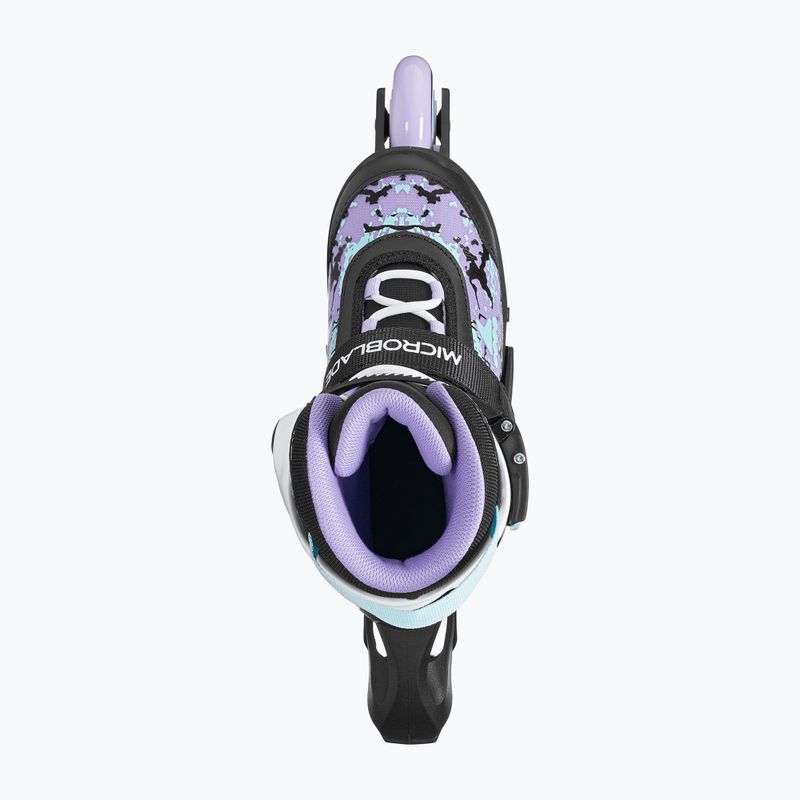 Dětské kolečkové brusle Rollerblade Microblade SL Jr black/lavender/light blue 7
