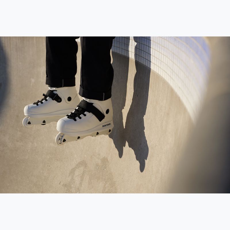 Pánské kolečkové brusle Rollerblade Blank Canvas white 8