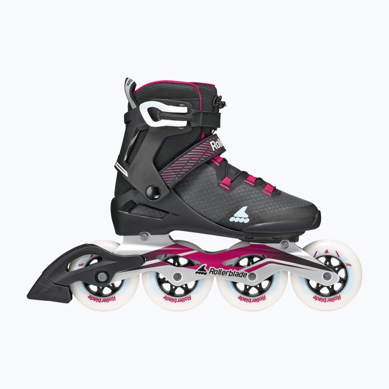 Dámské kolečkové brusle Rollerblade Macroblade 90 W black/burgundy/ocean green 2