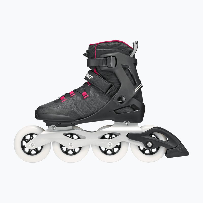 Dámské kolečkové brusle Rollerblade Macroblade 90 W black/burgundy/ocean green 3