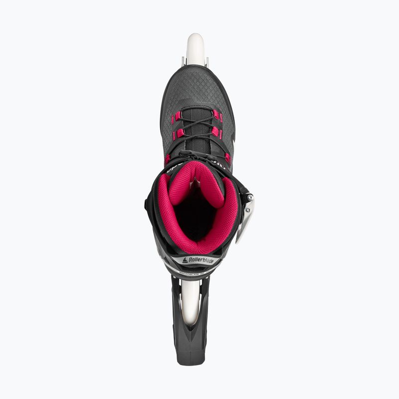 Dámské kolečkové brusle Rollerblade Macroblade 90 W black/burgundy/ocean green 7