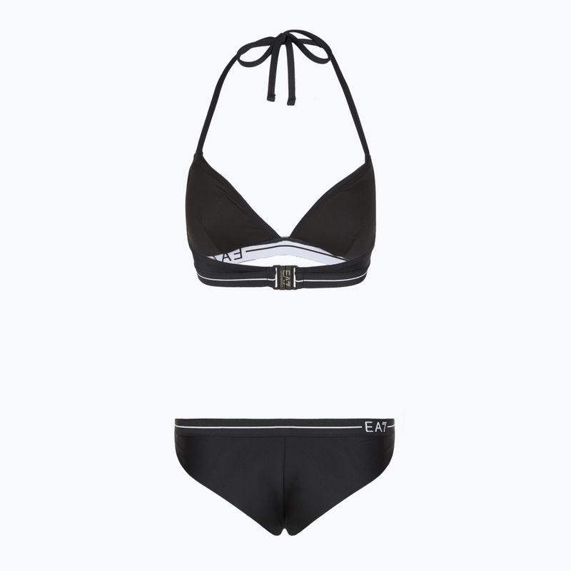 Dámské dvoudílné plavky EA7 Emporio Armani Logo Tape Bikini Triangle black 2