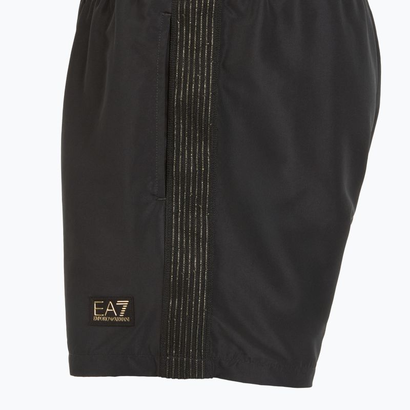 Pánské plavecké šortky EA7 Emporio Armani Gold Label Boxer black 3