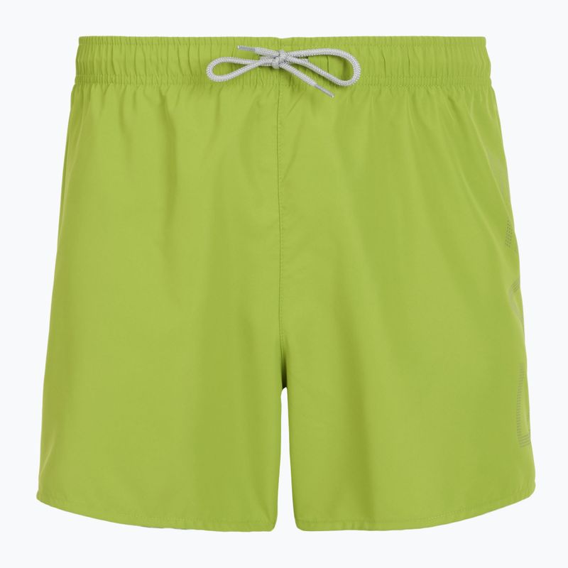 Pánské plavecké šortky EA7 Emporio Armani Swim Trunks With Oversized Logo titanite / silver