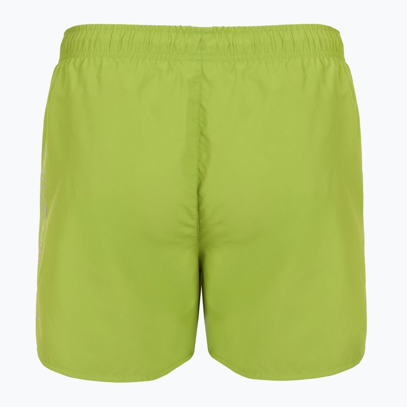 Pánské plavecké šortky EA7 Emporio Armani Swim Trunks With Oversized Logo titanite / silver 2