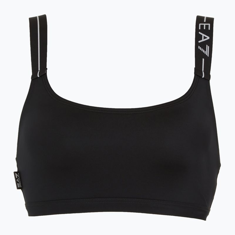 Dámské dvoudílné plavky EA7 Emporio Armani Logo Tape Bikini Top black 3