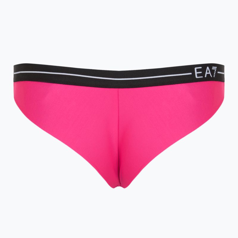 Dámské dvoudílné plavky EA7 Emporio Armani Logo Tape Bikini Triangle neon pink 7