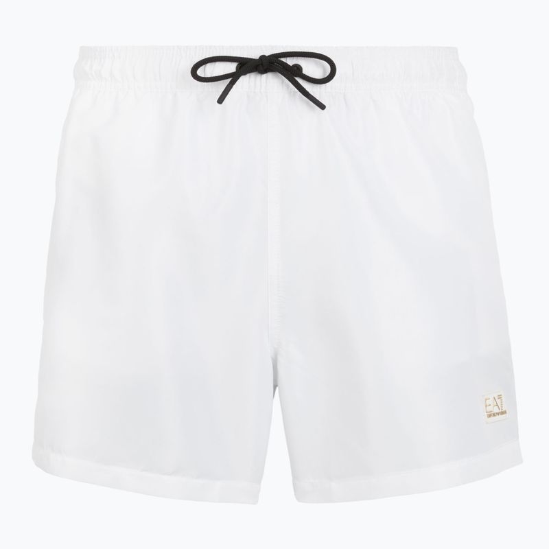 Pánské plavecké šortky EA7 Emporio Armani Gold Label Boxer white