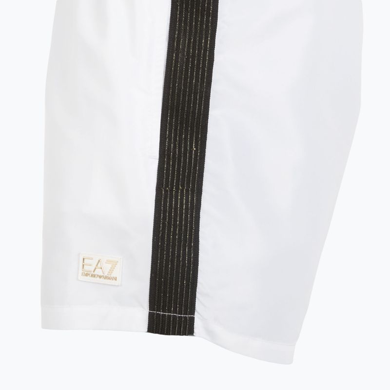 Pánské plavecké šortky EA7 Emporio Armani Gold Label Boxer white 3
