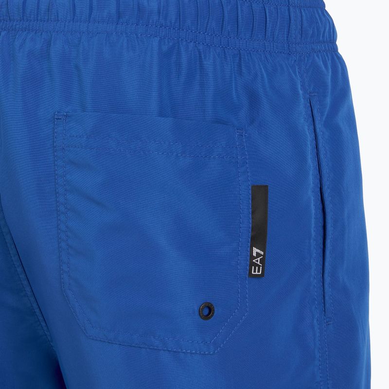 Pánské plavecké šortky EA7 Emporio Armani Logo Tape Boxer turquoise sea 4