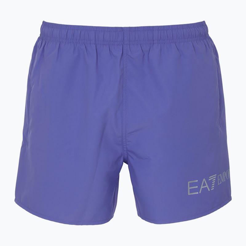 Pánské plavecké šortky EA7 Emporio Armani Extended Logo Boxer corsician blue/silver 2