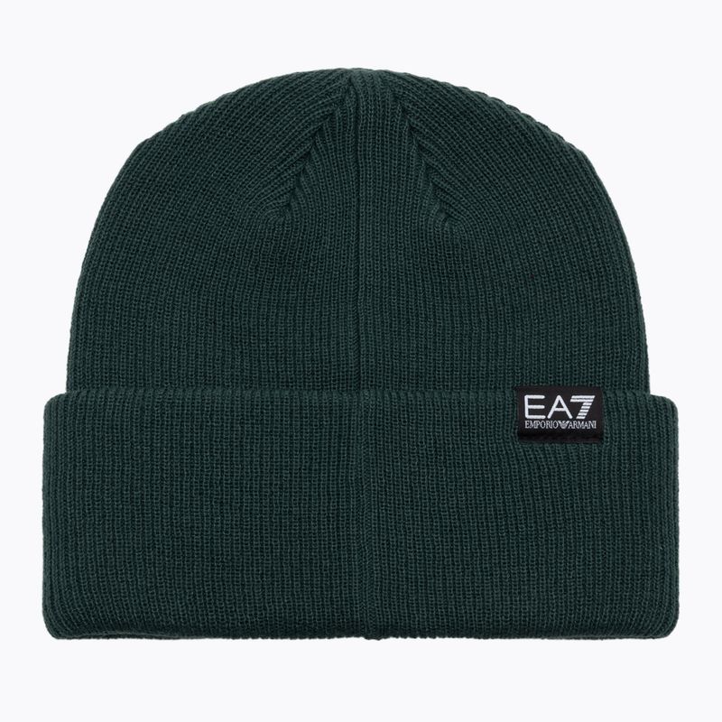 Zimní čepice EA7 Emporio Armani Mountain Logo Series Big Beanie silver pine 2