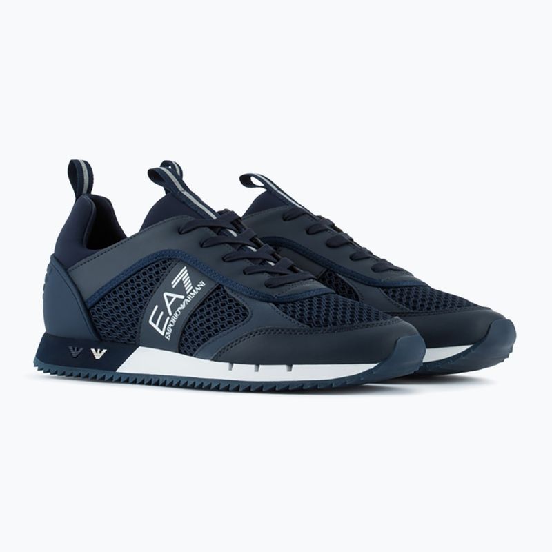 Boty EA7 Emporio Armani Black & White Laces navy/white obuv 9