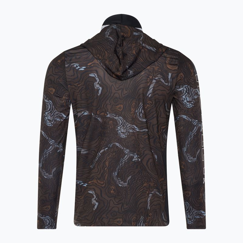 Pánské tričko longsleeve Hurley H2O-Dri Atticus Moab UPF Hood black 2