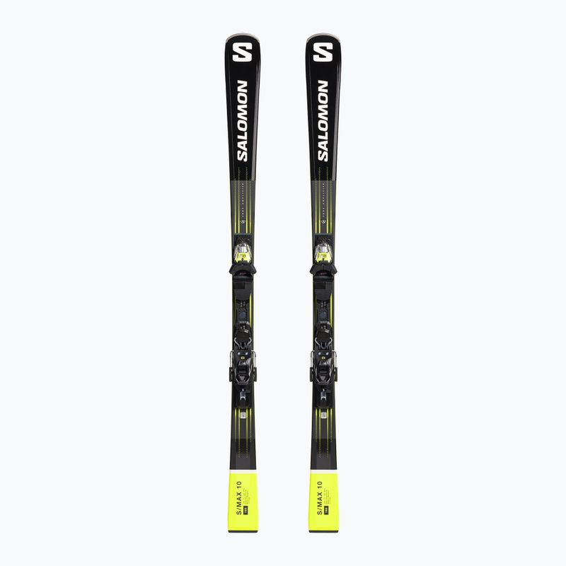 Salomon S Max 10 + M11 GW sjezdové lyže černá/žlutá L47055700