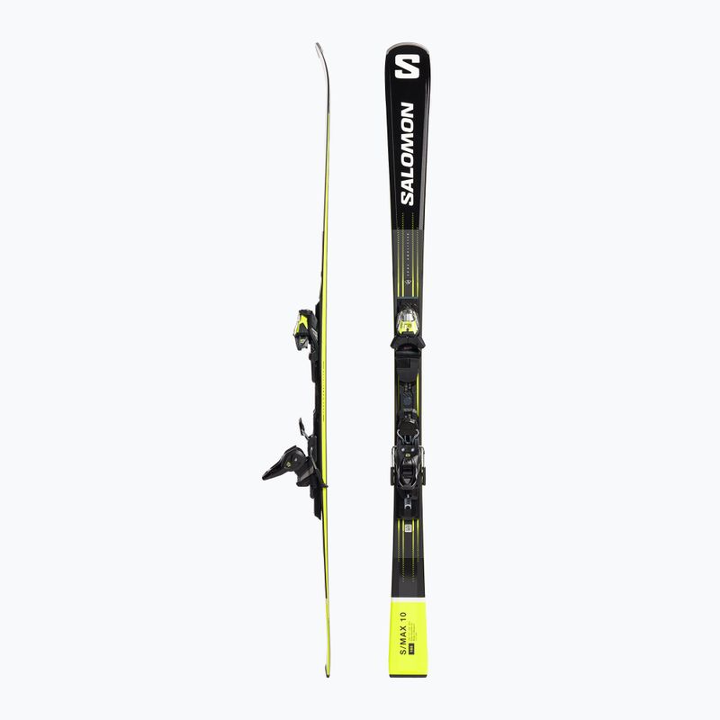Salomon S Max 10 + M11 GW sjezdové lyže černá/žlutá L47055700 2