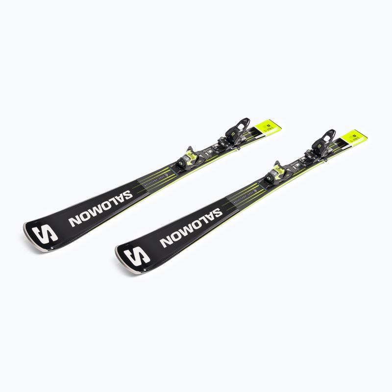 Salomon S Max 10 + M11 GW sjezdové lyže černá/žlutá L47055700 4