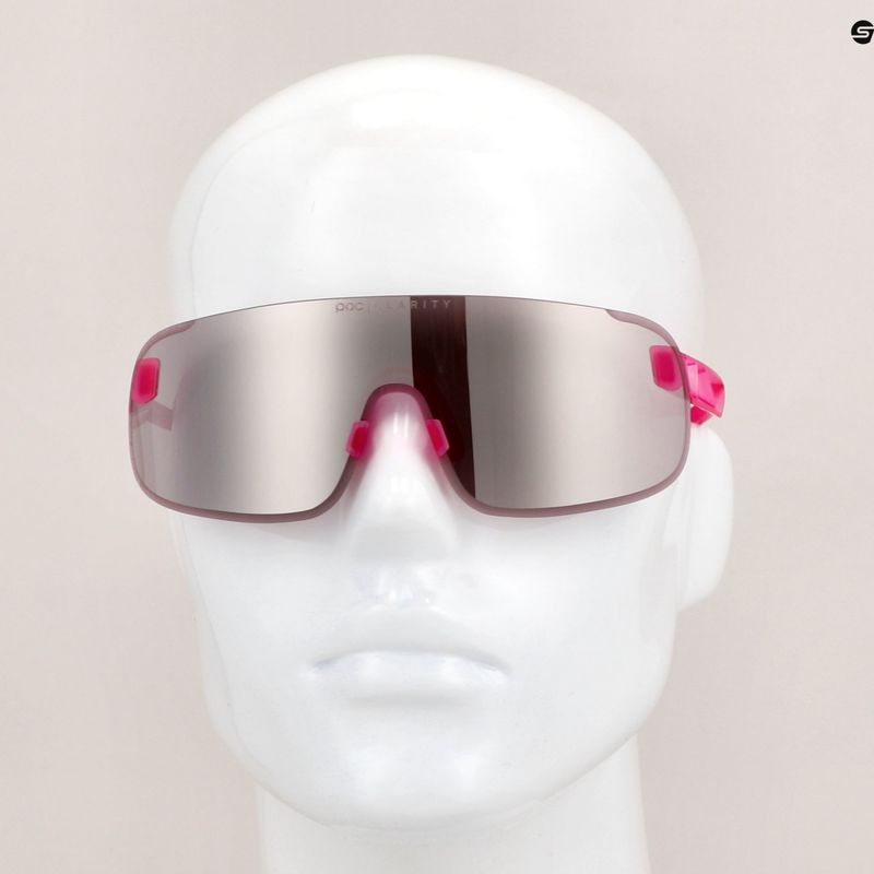 Brýle na kolo POC Elicit actinium pink translucent/clarity road silver 8