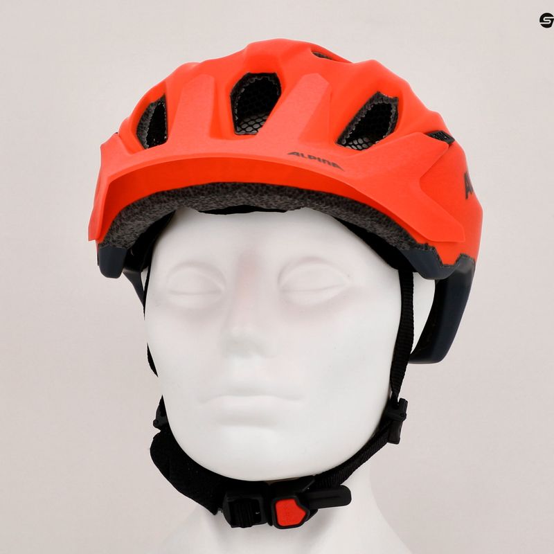 Dětská cyklistická přilba Alpina Carapax pumpkin orange matt 9