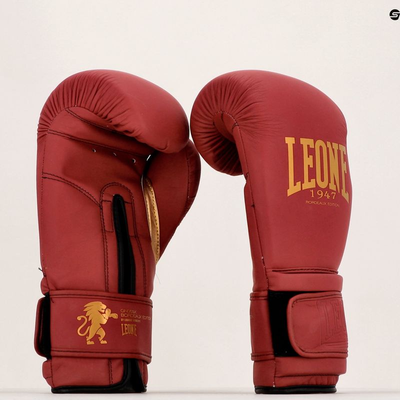 Leone Bordeaux Boxerské rukavice červené GN059X 7