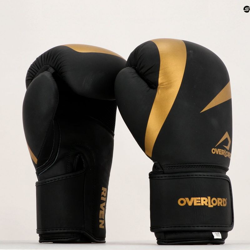 Černo-zlaté boxerské rukavice Overlord Riven 100007 13