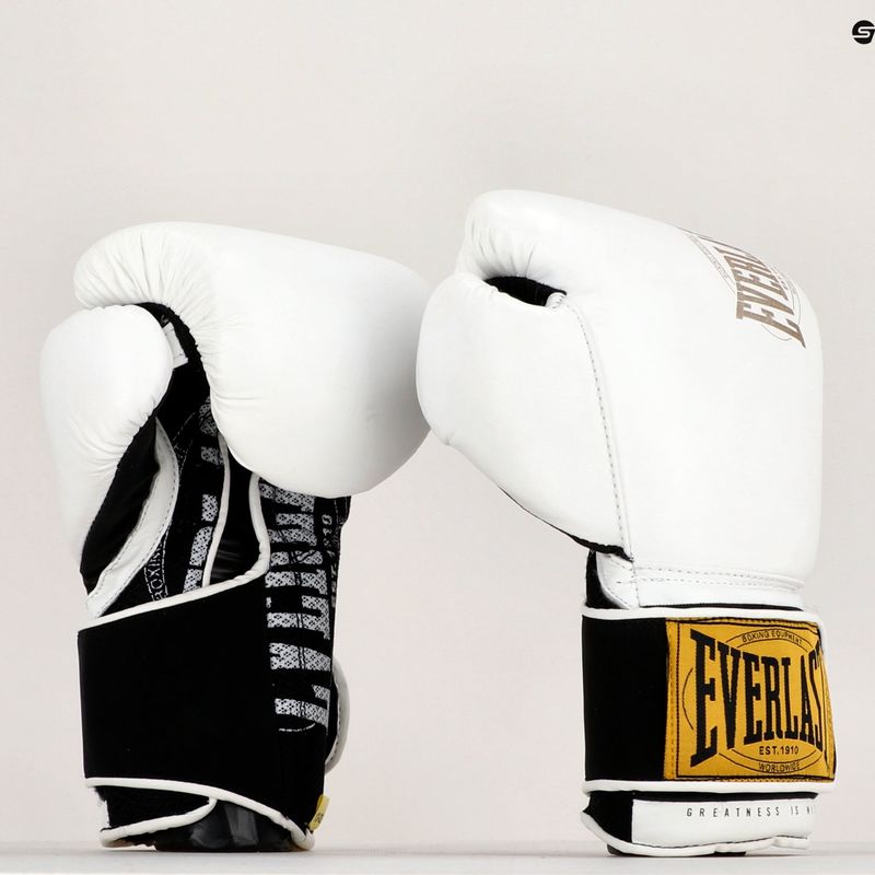 Boxerské rukavice EVERLAST 1910 Classic bílé EV1910 WHT-12 oz. 7