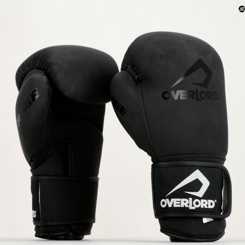 Boxerské rukavice Overlord Rage černé 100004-BK/10OZ 8