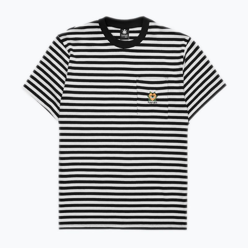 Pánské tričko Kaotiko M/C Rayas Corazon black 3