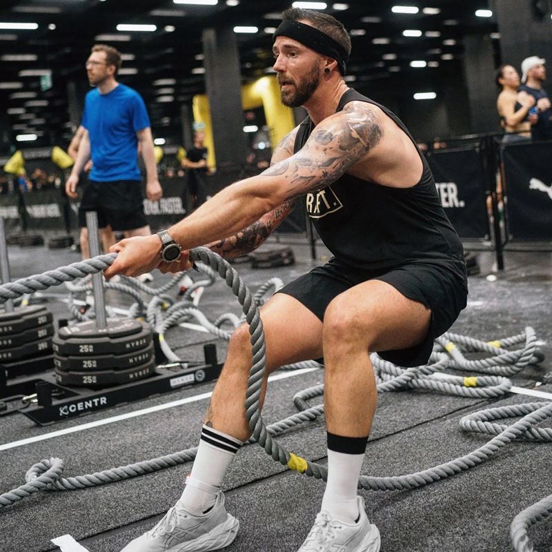 Tréninkové lano Centr Competition Power Rope Centr x Hyrox black 9
