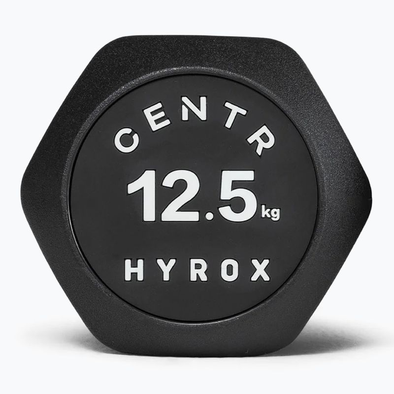 Činka Centr Urethane Dumbbell Centr x Hyrox 12,5 kg black 3