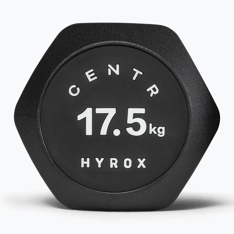 Činka Centr Urethane Dumbbell Centr x Hyrox 17,5 kg black 3