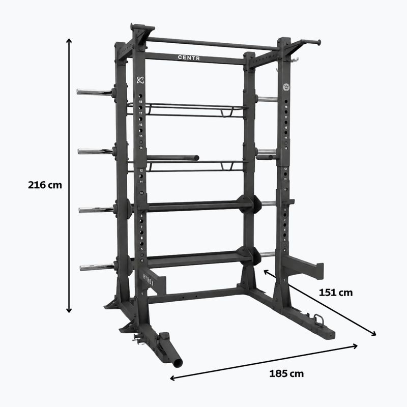 Tréninková klec Centr Perform Series Half Rack Complete Package Centr x Hyrox black 9